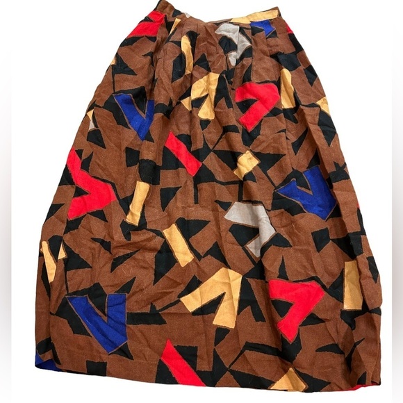 Vintage Arthur L vibrant wool blend skirt - Picture 1 of 3